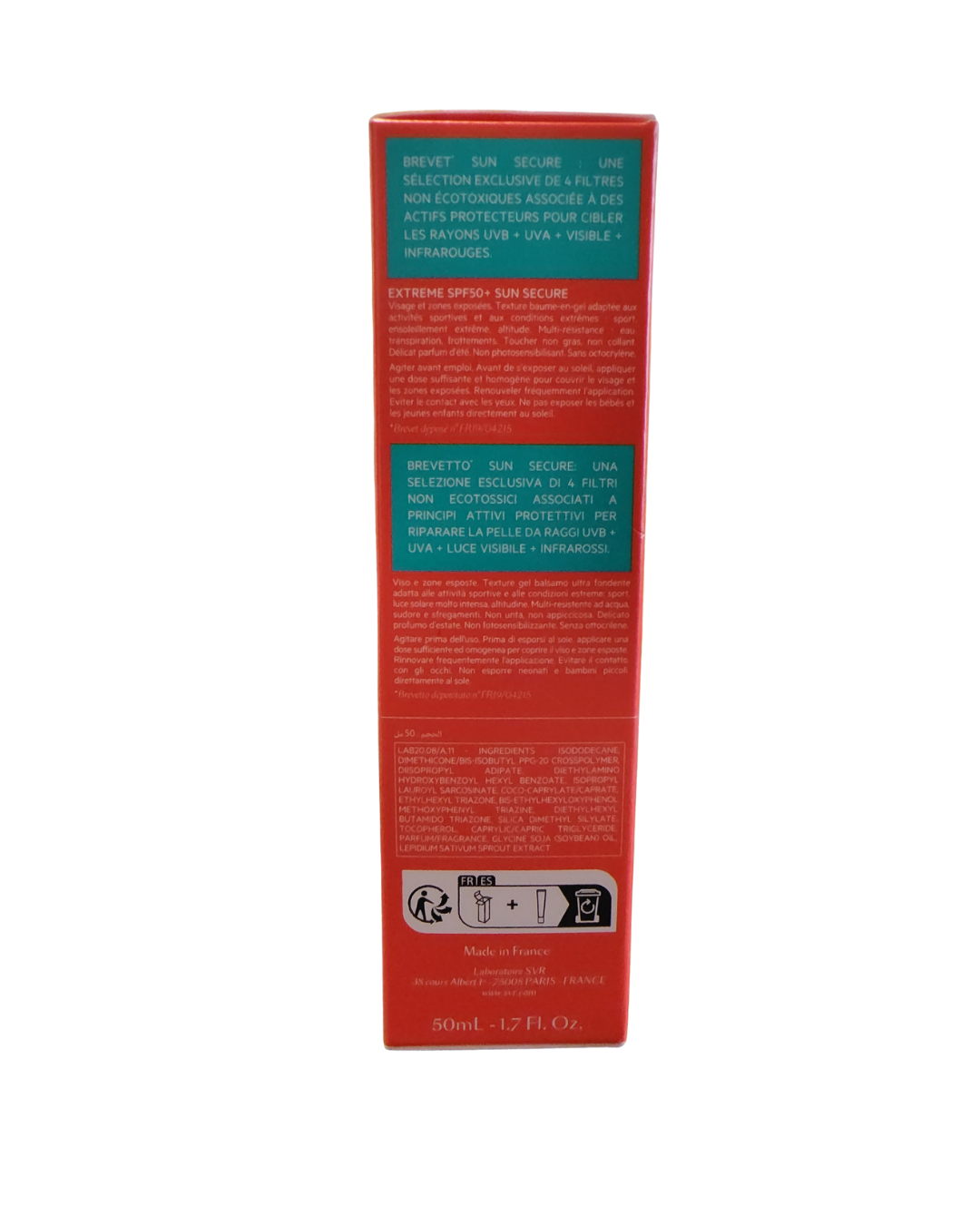 Protector solar gel Svr Sun Secure Extreme Fps 50+ De 50 Ml