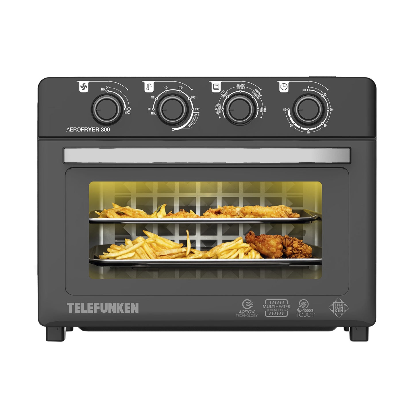 Horno Aerofryer 300 Freidora de aire sin aceite Telefunken