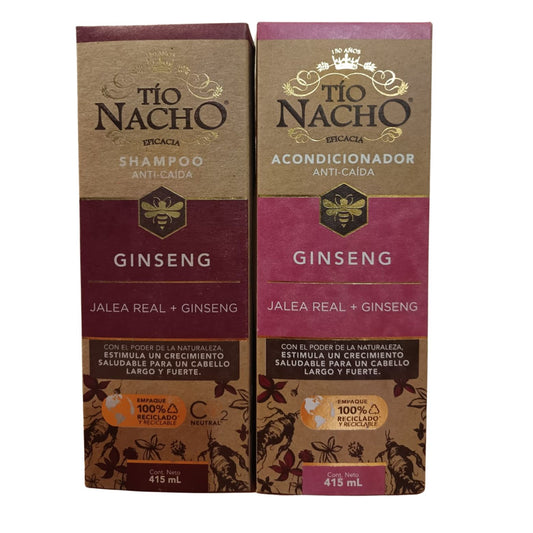 Pack shampoo y acondicionador Anticaida Tio Nacho Ginseng