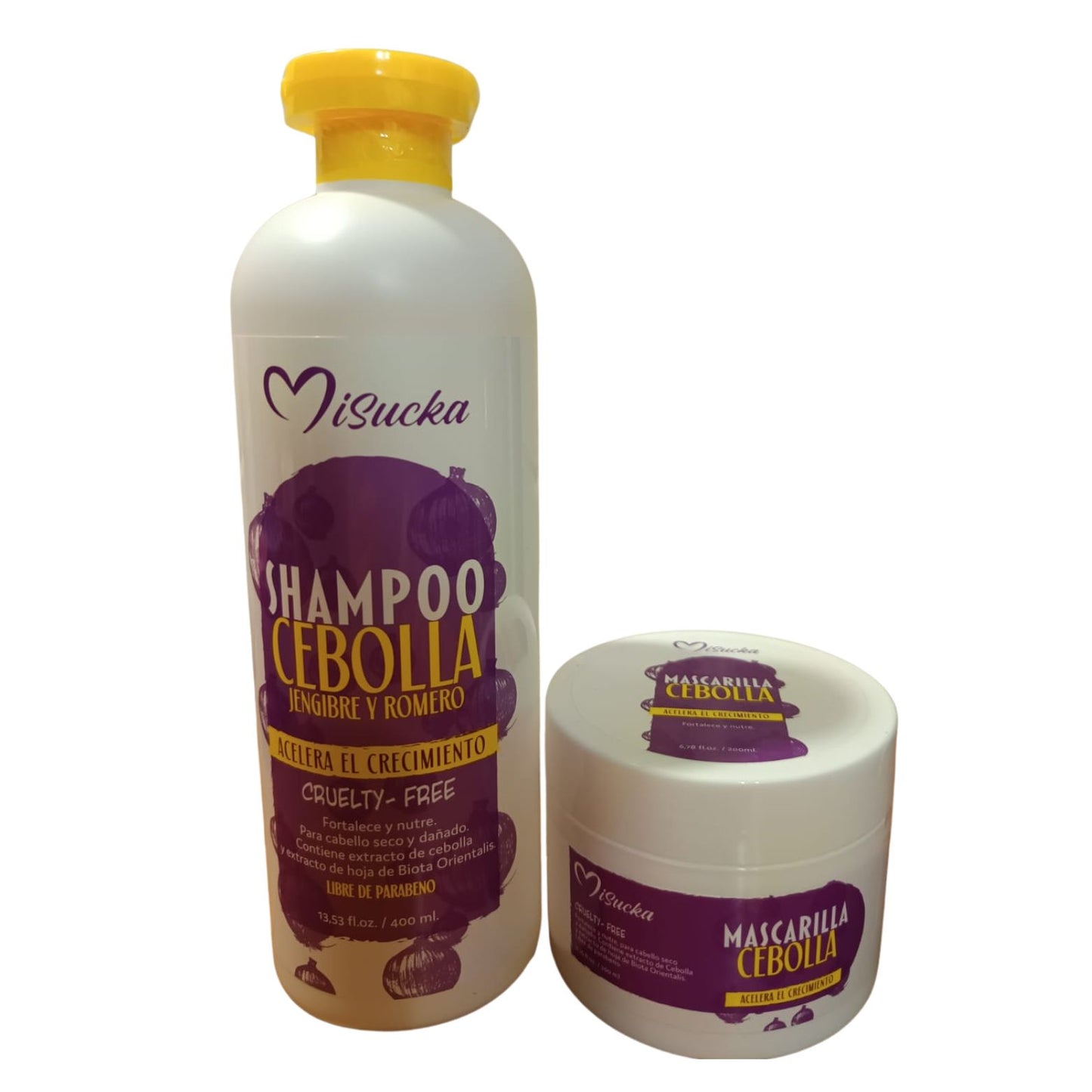 Pack Cebolla Misucka Shampoo y Mascara capilar