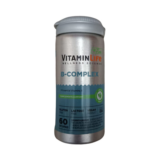 B complex Free Vitaminelife Libre de gluten y lactosa