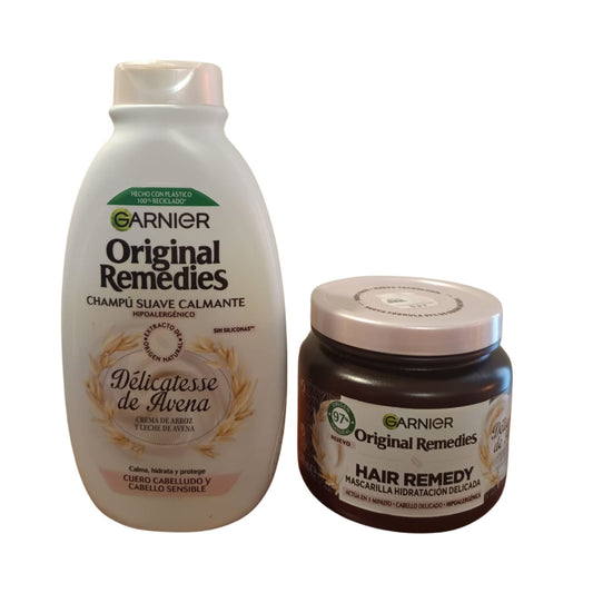 Pack Avena Original Remedies Shampoo y Crema tratamiento