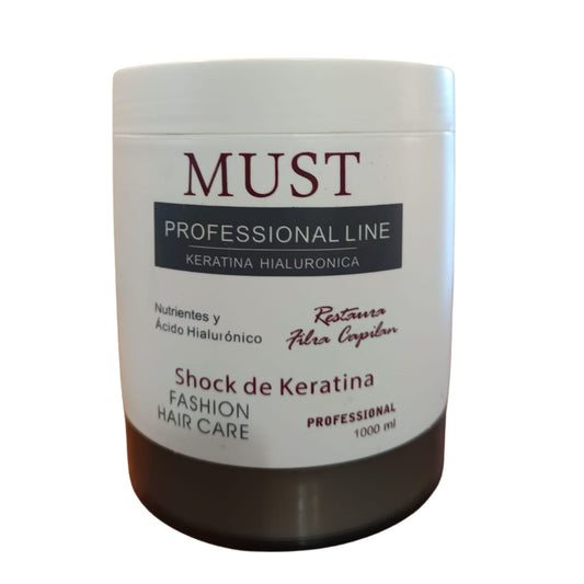 Crema Cuidado capilar shock keratina Must Linea Profesional