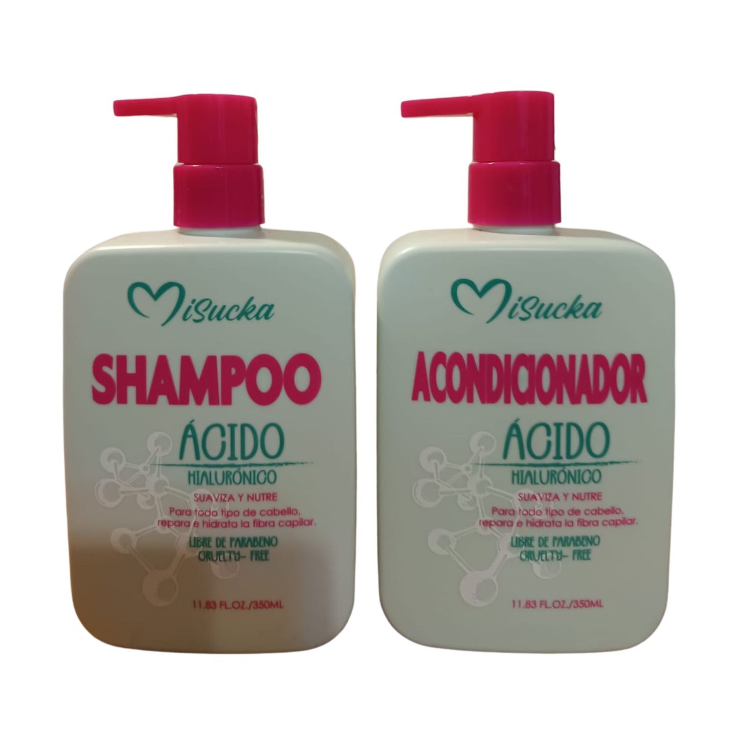 Pack Shampoo y Acondicionador Acido Hialurónico Misucka