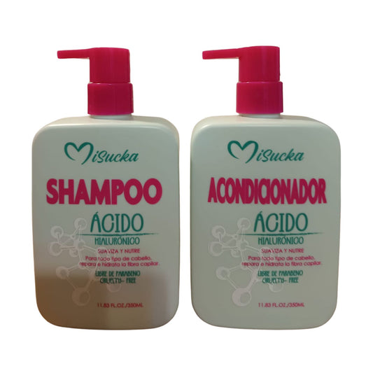 Pack Shampoo y Acondicionador Acido Hialurónico Misucka