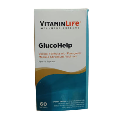 VitaminLife Suplemento Glucohelp 60 Cápsulas