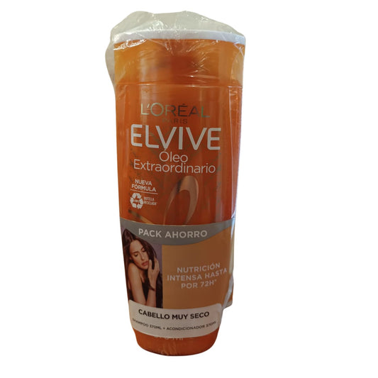 Pack Shampoo y acondicionador Elvive Oleo extraordinario Lóreal